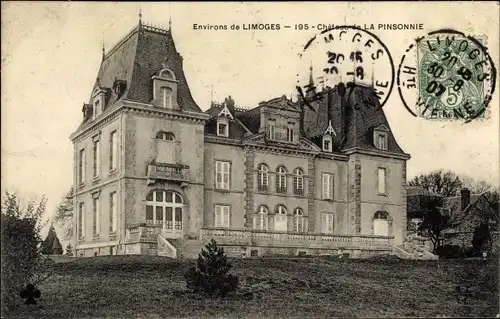 Ak Limoges Haute Vienne, Chateau de La Pinsonnie