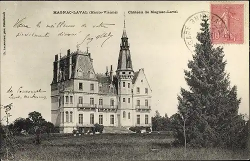 Ak Magnac Laval Haute Vienne, Le Chateau