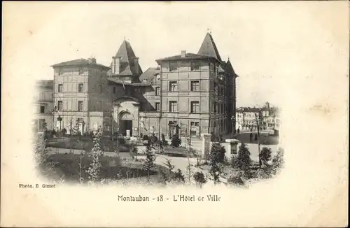 Ak Montauban Tarn et Garonne, L'Hotel de Ville