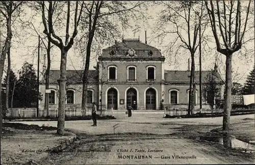 Ak Montauban Tarn et Garonne, Gare Villenouvelle