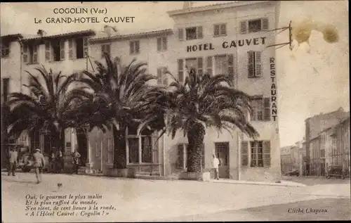 Ak Cogolin Var, Le Grand Hotel Cauvet