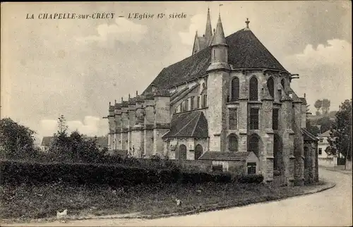 Ak La Chapelle sur Crecy Seine et Marne, L'Eglise