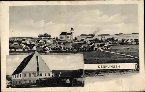 Ak Denklingen in Schwaben Oberbayern, Totalansicht der Ortschaft