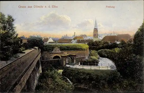 Ak Dömitz an der Elbe, Festung