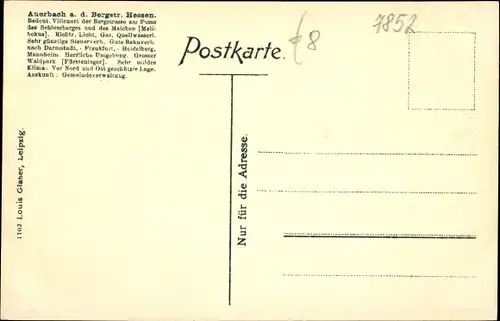 Ak Auerbach Bensheim Bergstraße, Zur Krone