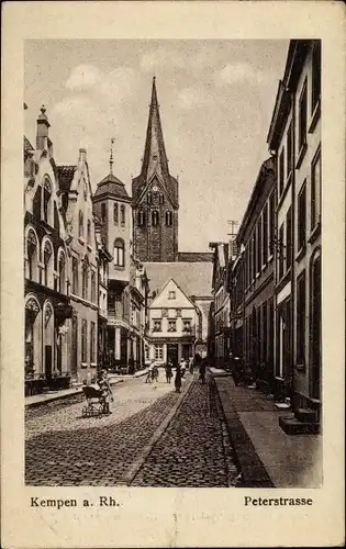 Ak Kempen am Niederrhein, Peterstraße