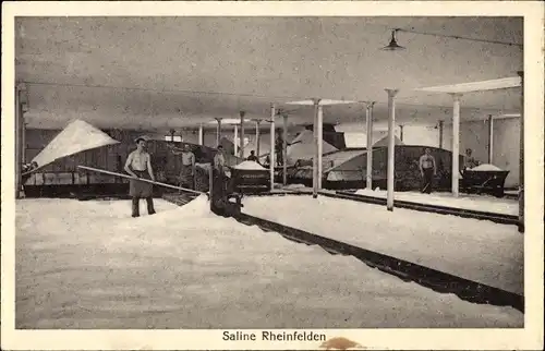 Ak Rheinfelden Kanton Aargau Schweiz, Bergleute in der Saline