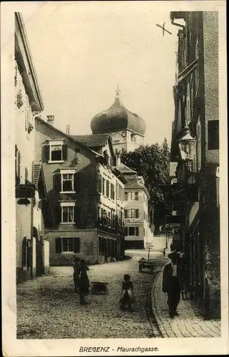 Ak Bregenz am Bodensee Vorarlberg, Maurachgasse