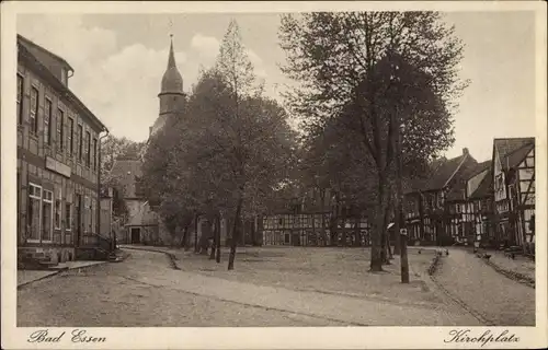 Ak Bad Essen in Niedersachsen, Kirchplatz