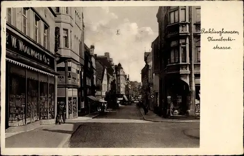 Ak Recklinghausen im Ruhrgebiet, Kunibertistraße, Woolworth Geschäft