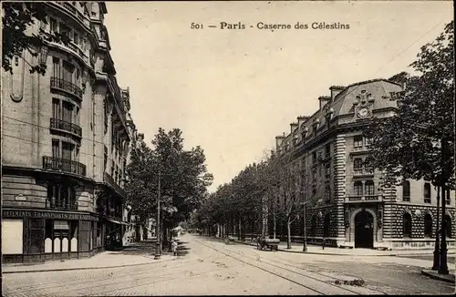 Ak Paris IV, Caserne des Celestins