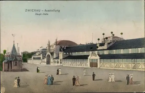 Ak Zwickau in Sachsen, Gewerbe und Industrie Ausstellung 1906, Haupthalle