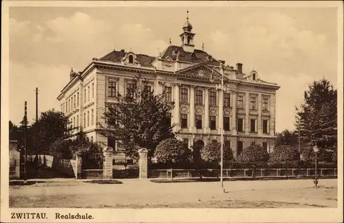 Ak Svitavy Zwittau Region Pardubice, Realschule