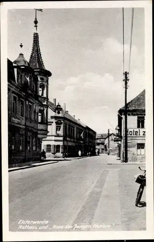 Ak Elsterwerda im Kreis Elbe Elster, Rathaus, Haus der jungen Pioniere