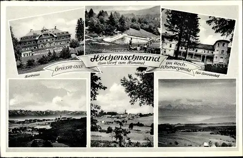 Ak Höchenschwand im Hochschwarzwald, Kurhaus, Sonnenhof, Schwimmbad, Panorama