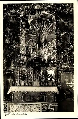 Ak Birkenstein Fischbachau in Oberbayern, Altar