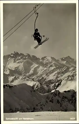 Ak Oberstdorf im Oberallgäu, Schwebelift, Nebelhorn