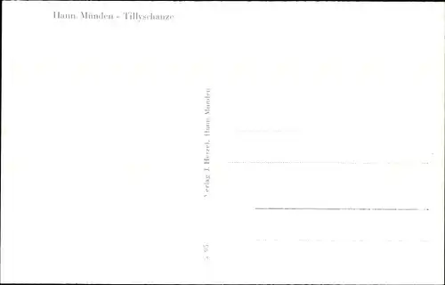 Ak Hann. Münden in Niedersachsen, Tillyschanze