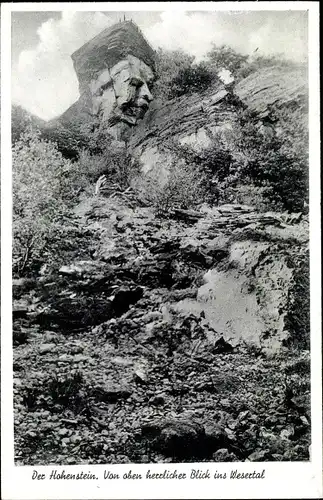 Ak Langenfeld Hessisch Oldendorf an der Weser, Hohenstein im Süntel