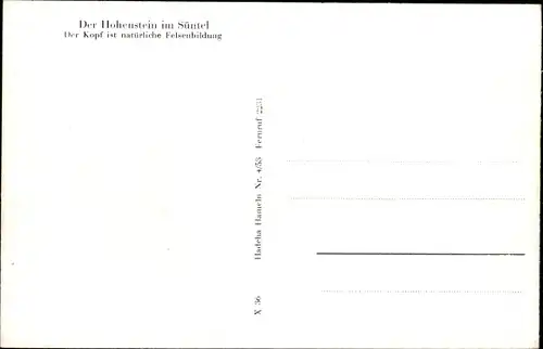 Ak Langenfeld Hessisch Oldendorf an der Weser, Hohenstein im Süntel