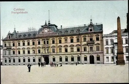 Ak Koblenz in Rheinland Pfalz, Postgebäude