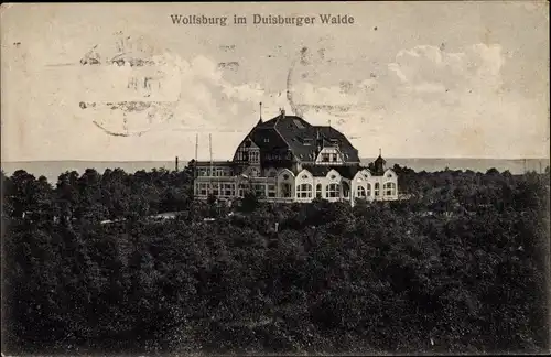 Ak Duisburg im Ruhrgebiet, Kurhaus Wolfsburg, Außenansicht