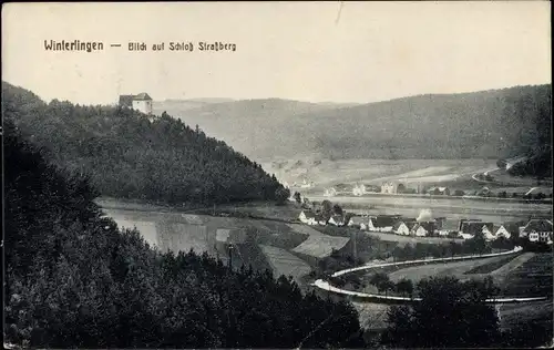 Ak Winterlingen Schwäbische Alb, Blick auf Schloss Straßberg