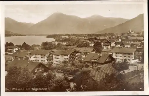 Ak Bad Wiessee in Oberbayern, Ortsübersicht, Tegernsee