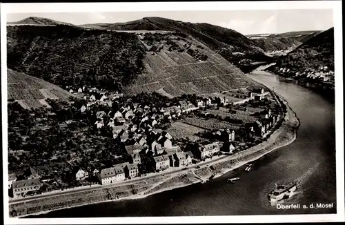 Ak Oberfell an der Mosel, Panorama