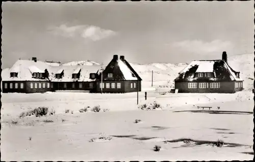 Ak Hörnum Insel Sylt in Nordfriesland, Nordseewinter im Möwennest