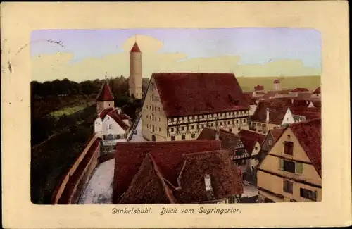 Ak Dinkelsbühl in Mittelfranken, Blick vom Segringertor