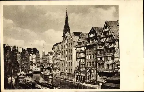 Ak Hamburg Mitte Altstadt, Nicolaifleth