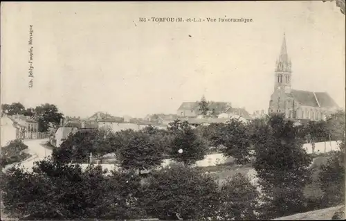 Ak Torfou Maine et Loire, Vue Panoramique
