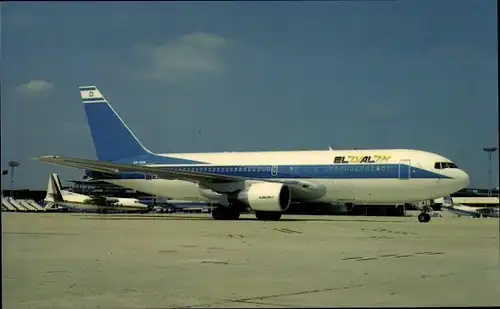 Ak Israelisches Passagierflugzeug, EL AL Airlines, Boeing 767, 4X-EAA