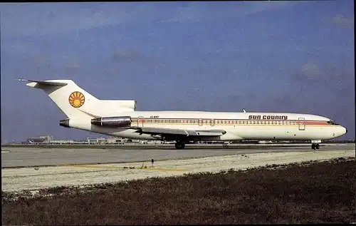 Ak Amerikanisches Passagierflugzeug, Sun Country, Boeing 727-264 Advanced