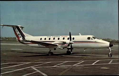 Ak Amerikanisches Passagierflugzeug, Bar Harbor Airlines, Beech 1900