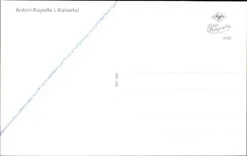 Ak Ebbs in Tirol, Antoni Kapelle, Antoniuskapelle im Kaisertal