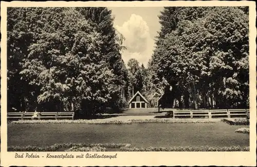 Ak Polczyn Zdrój Bad Polzin Pommern, Konzertplatz, Quellentempel