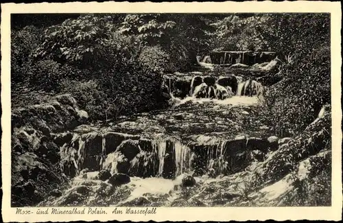 Ak Polczyn Zdrój Bad Polzin Pommern, Wasserfall