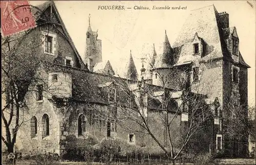 Ak Fougères Loir et Cher, Le Chateau