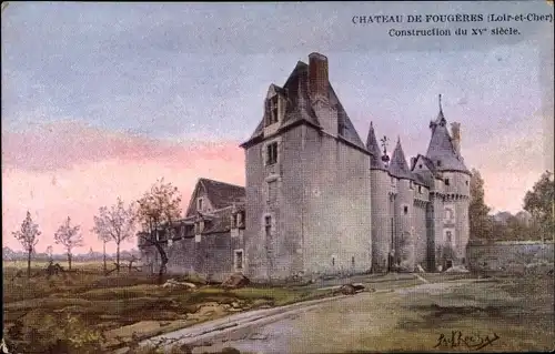 Künstler Ak Fougères Loir et Cher, Le Chateau