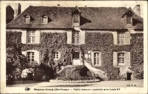 Ak Magnac Bourg Haute Vienne, Vieille demeure construite sous Louis XV