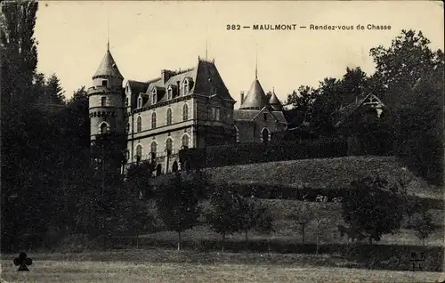 Ak Châlus Haute Vienne, Chateau de Maulmont