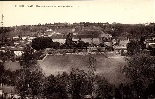 Ak Solignac Haute Vienne, Vue generale