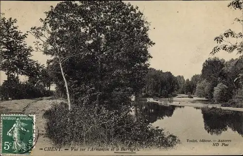 Ak Cheny Yonne, Vue sur l'Armancon et le Barrage