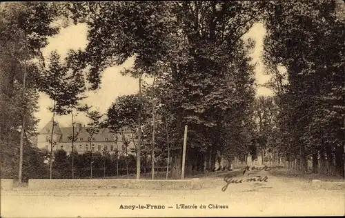 Ak Ancy le Franc Yonne, L'Entree du Chateau