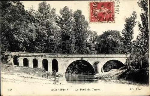 Ak Montauban Tarn et Garonne, Le Pont de Tescou