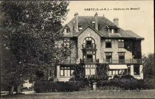 Ak Gretz Seine et Marne, Chateau du Mesnil