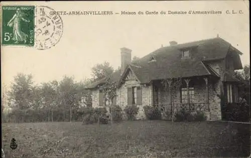 Ak Gretz Armainvilliers Seine et Marne, Maison du Garde du Domaine d'Armainvilliers