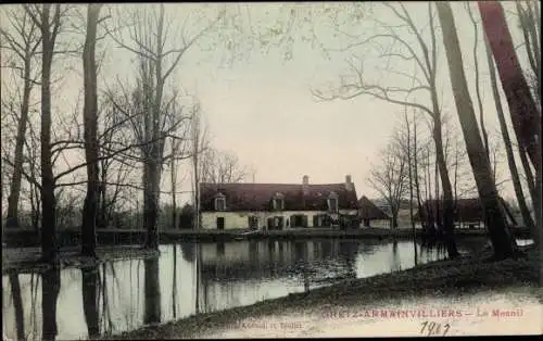 Ak Gretz Armainvilliers Seine et Marne, Le Mesnil